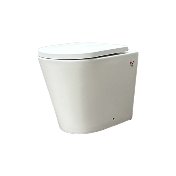 Waterware. Boston Floor Mounted Pan Matte White | WDBO200MW