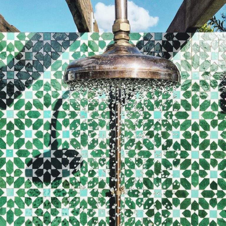 Handcrafted Copper Outdoor Showers. Hand Held Kit Climate At Home