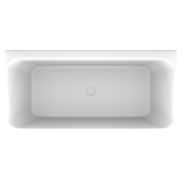 Waterware. 'The Smith' Bath 1500mm Back To Wall Gloss White Acrylic | BPBA8356-150 - Image 3