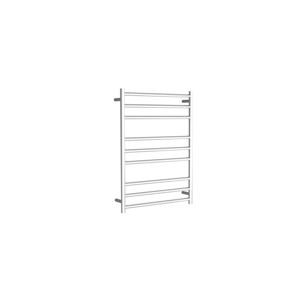 Waterware. Electric Towel Rail Round Brushed Stainless Climate At Home