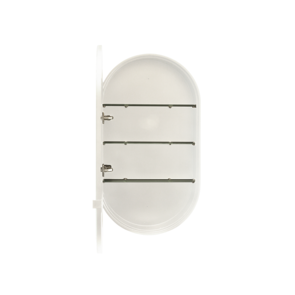 Waterware. Kzoao 500mm Oval White Mirror Cabinet | KZMGRO500WH - Image 2