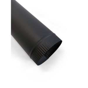 Metro Fires. 150mm Flue Pipe, Metallic Black | 300-0700
