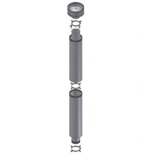 Warmington. Flue Kit 2.4m Nouveau Double Lined | Wood | Gas | Single Flue System