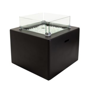 Gasmate. Obsidian Square Gas Fire Table | GM142-161
