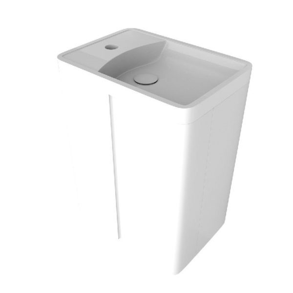 Kzoao. Powder Room Vanity Satin White | KZPR450CWH