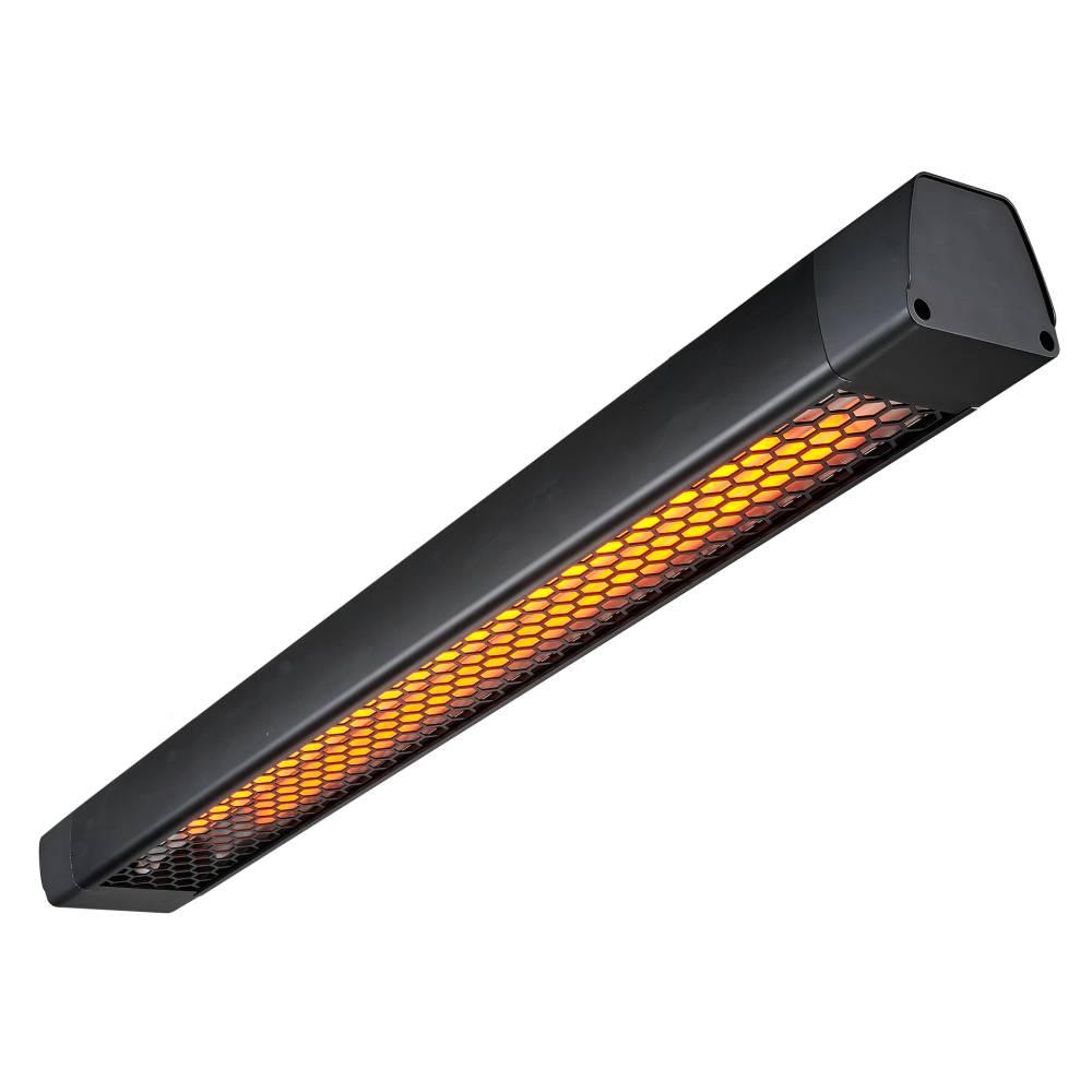Heatstrip. 2 x Intense Outdoor Radiant Electric Heater Black THY