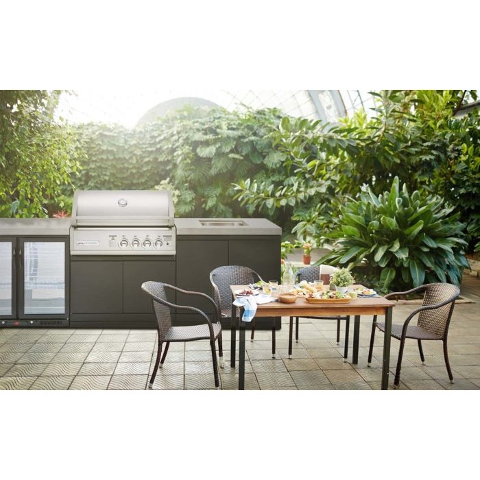 Crossray. Outdoor Kitchen with 4-Burner Infrared Gas BBQ - Climate At Home